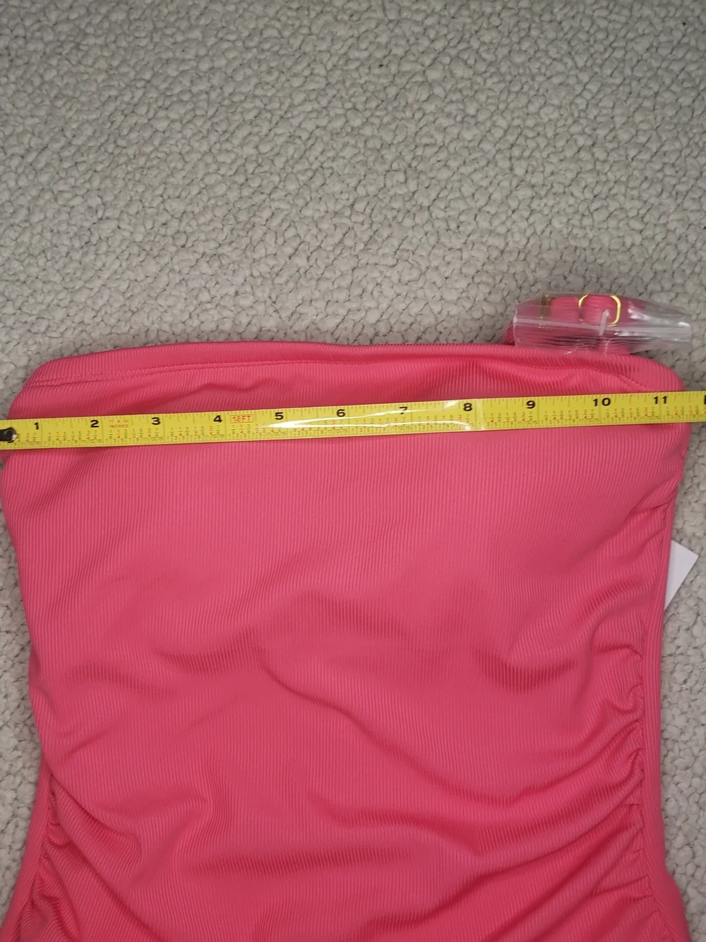 SHADE & SHORE Vibrant Pink Strapless One-Piece Swimsuit | Small NEW
